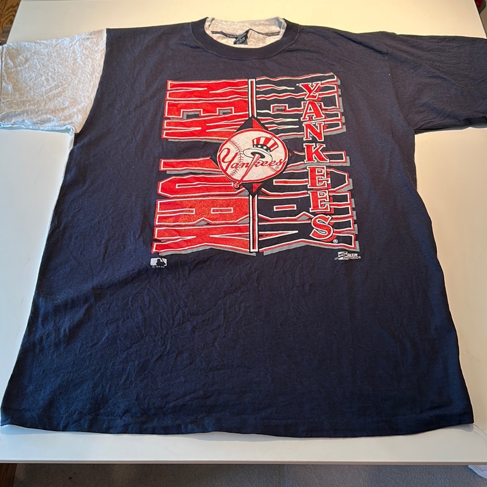 Men’s Vintage 1992 New York Yankees Salem Sport Graphic Tee Made in USA sz XL